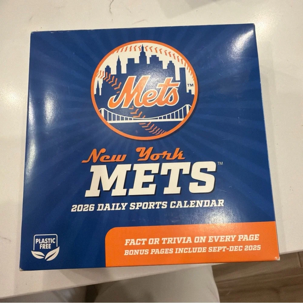 New York Mets 2026 Sports Calendar - Blue and Orange